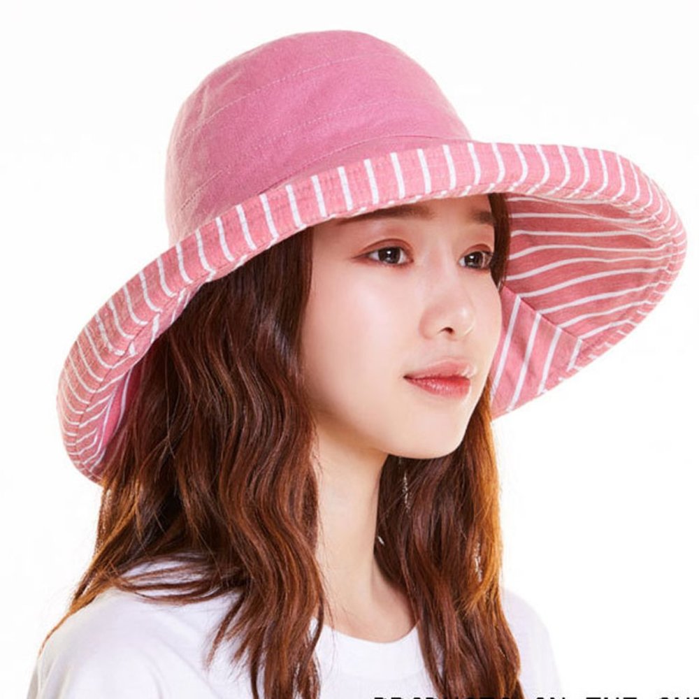 Womens Sun Summer UV Protection Floppy Bucket Hat - Picture 3 of 8